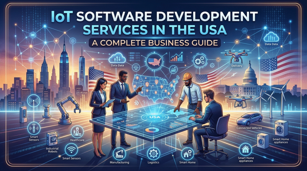 IoT software development services in the USA business guide – blog featured image